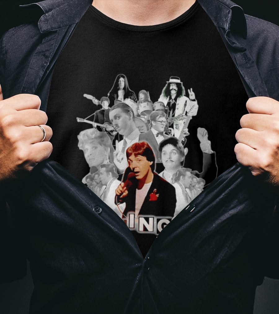 Coming Up Album Paul McCartney Music Video Characters And Band Collage T-Shirt