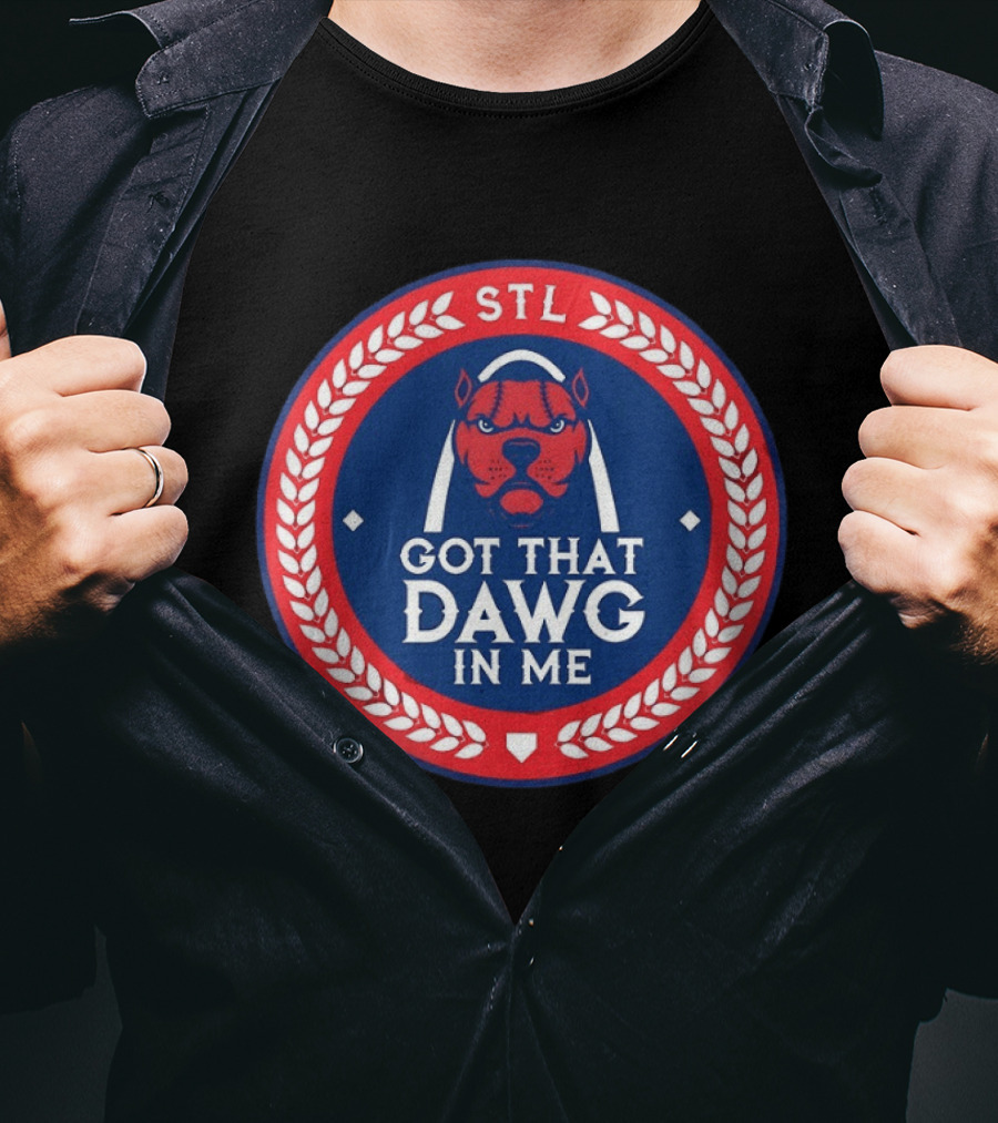 Got That Dawg In Me STL Red And Blue T-Shirt