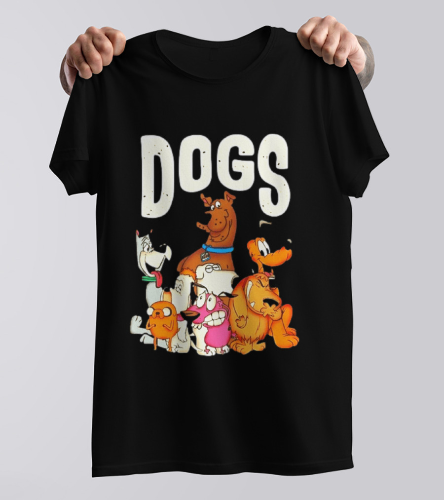 DOGS Astro Scooby Doo Jake Droopy Brian Griffin Courage Pluto Muttley T-Shirt