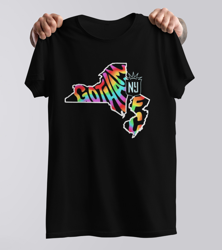 Gotham FC Pride Groovy New York New Jersey T-Shirt