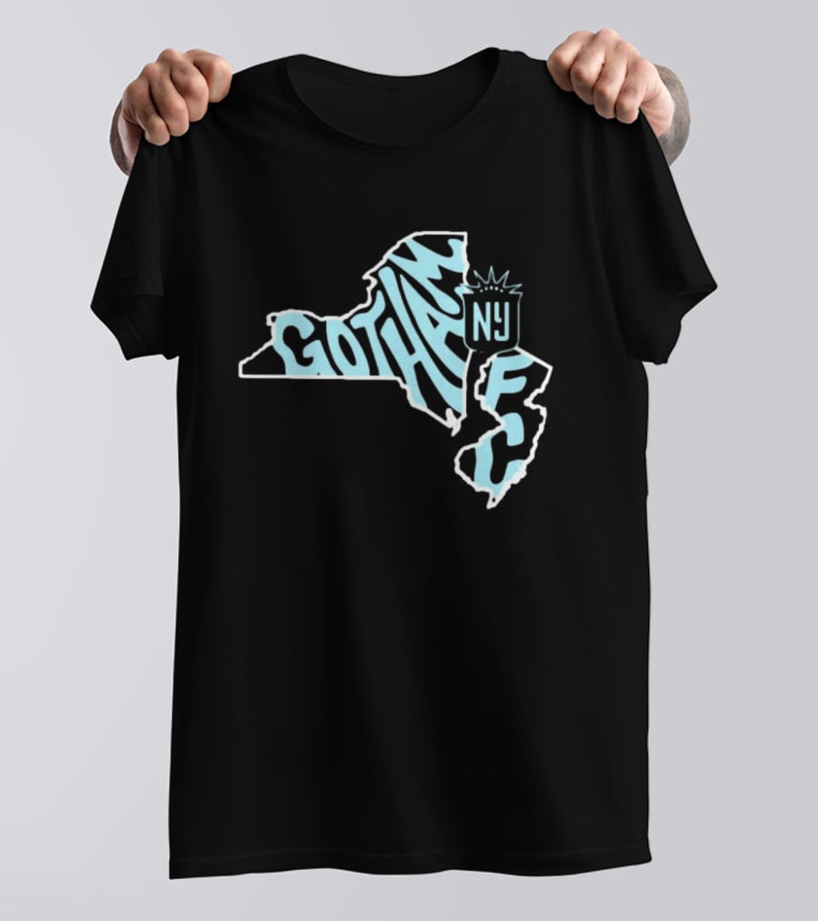 Gotham FC New Jersey New York State Groovy NY FC T-Shirt