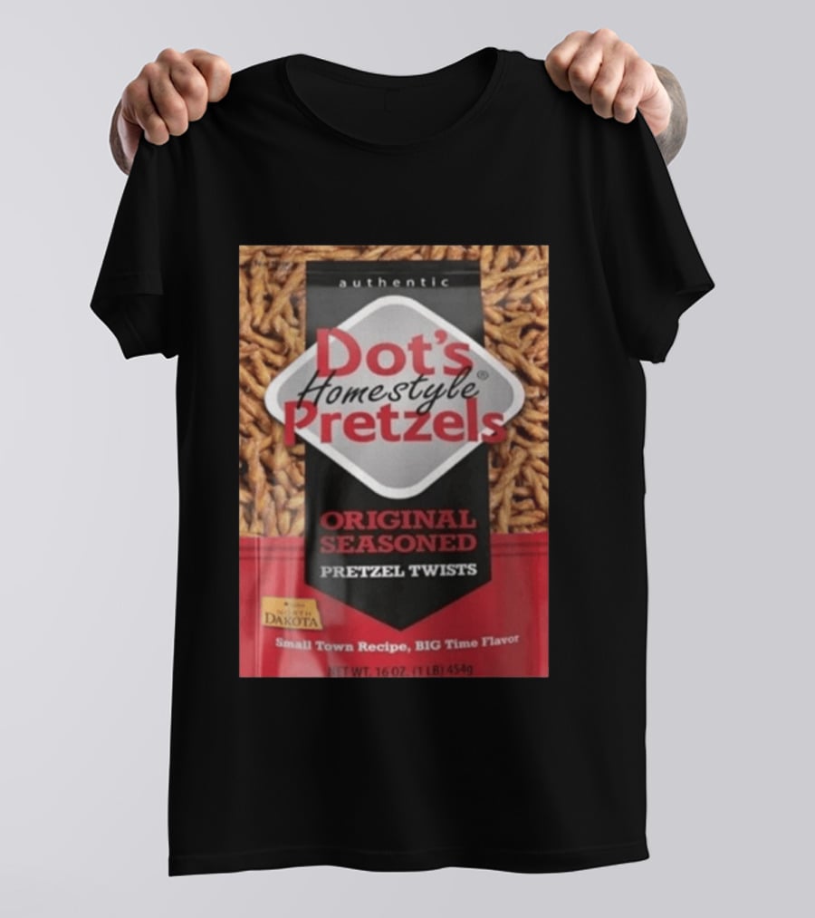 Dot's Homestyle Pretzels Original Seasoned Snack Twist Authentic North Dakota Flavor T-Shirt