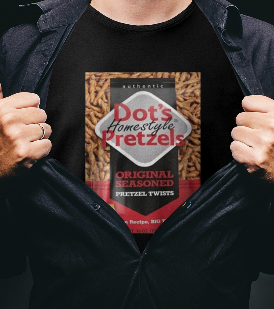 Dot's Homestyle Pretzels Original Seasoned Snack Twist Authentic North Dakota Flavor T-Shirt