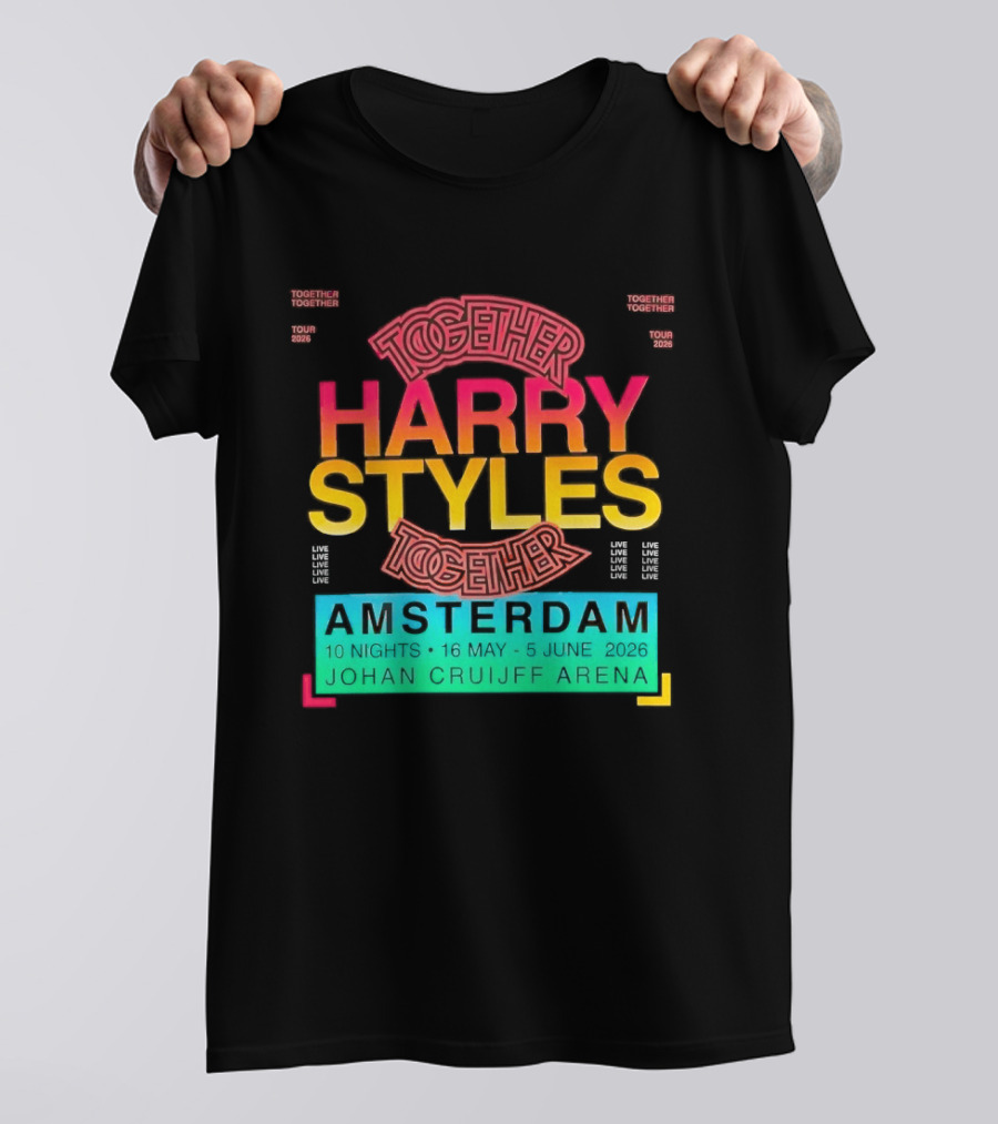 Harry Styles Together Tour 2026 Amsterdam Johan Cruijff Arena T-Shirt