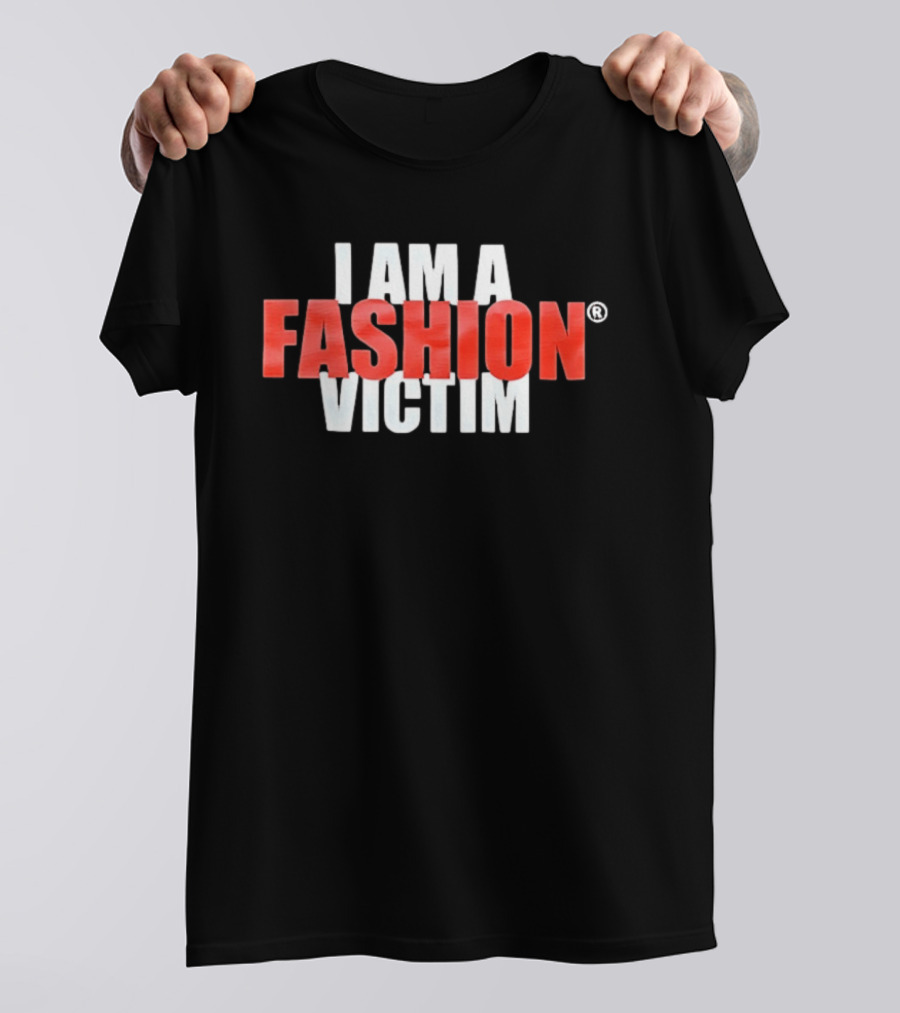 I Am A Fashion Victim Bold Red T-Shirt