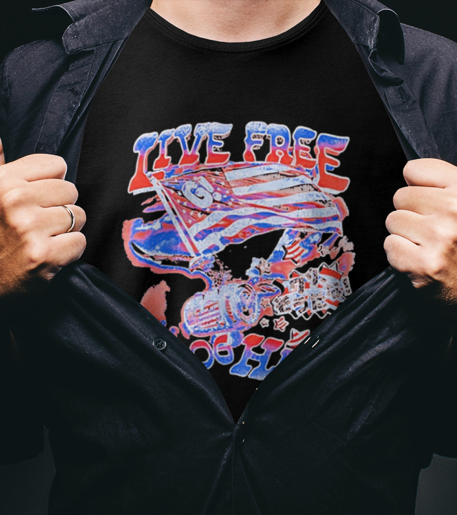 Live Free Grog Hard 2026 Grog Tour American Flag Crocodile And Beer Barrel T-Shirt