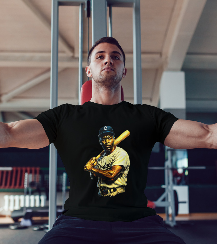 Jackie Robinson Brooklyn Dodgers Baseball Legend T-Shirt