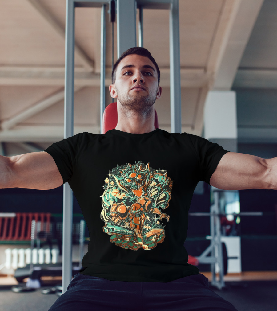 Metroid Samus Aran Kraid Catastrophic Day Retro Gaming T-Shirt