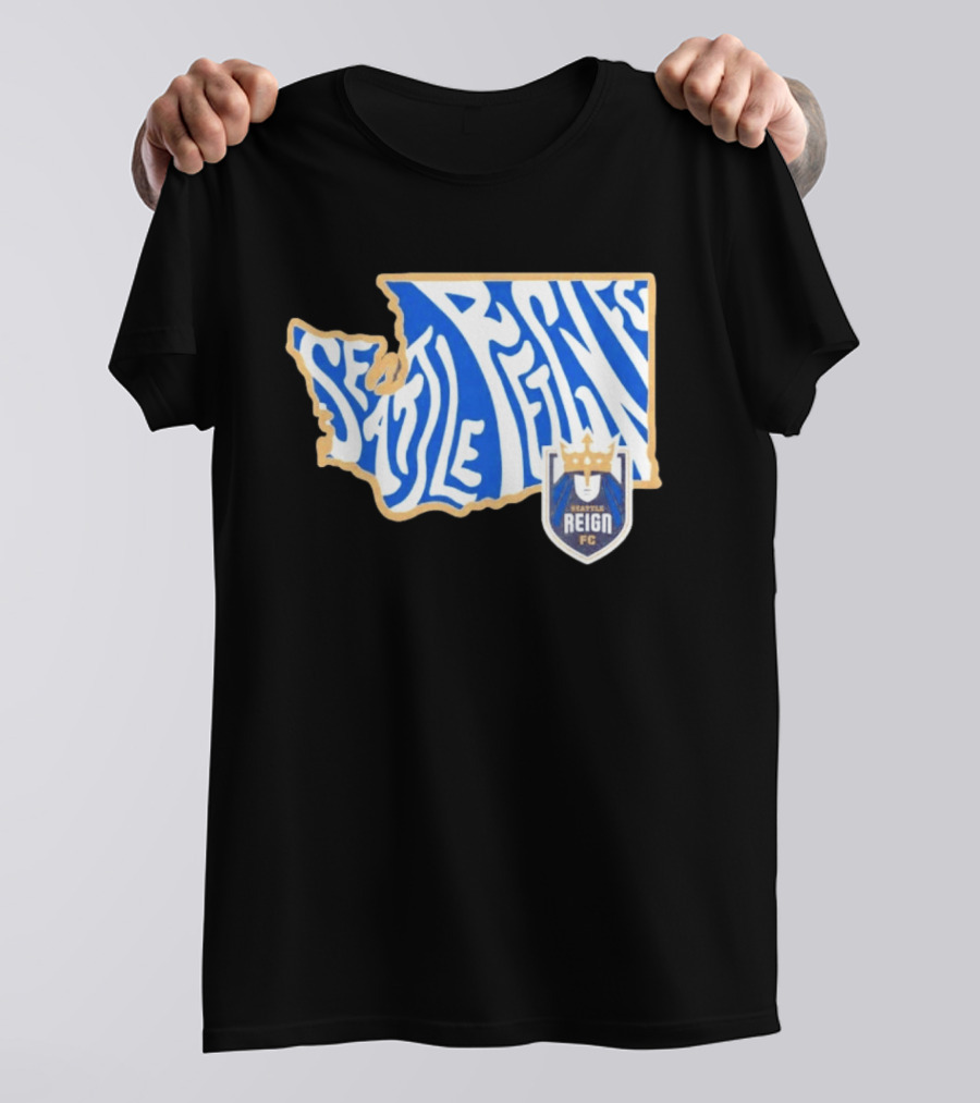 Seattle Reign FC Groovy Team State Seattle Reign FC Crest T-Shirt