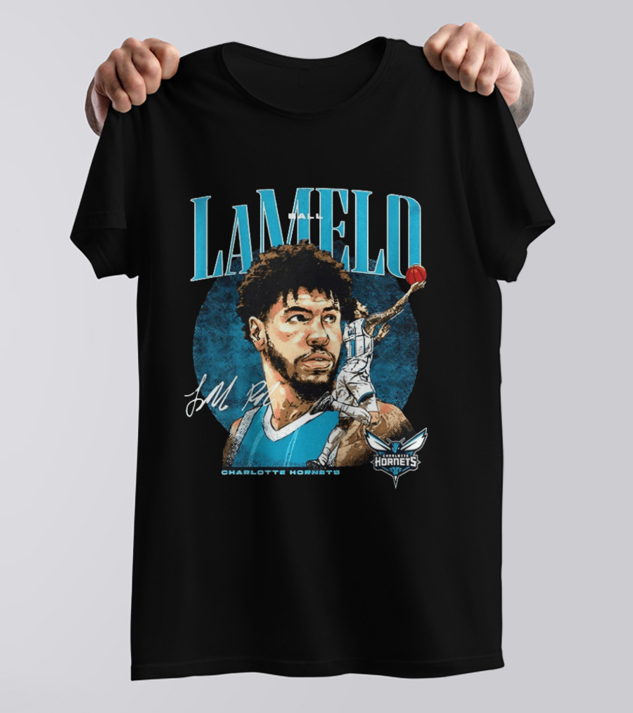 LaMelo Ball Charlotte Hornets NBA 2026 Player Signature Edition T-Shirt