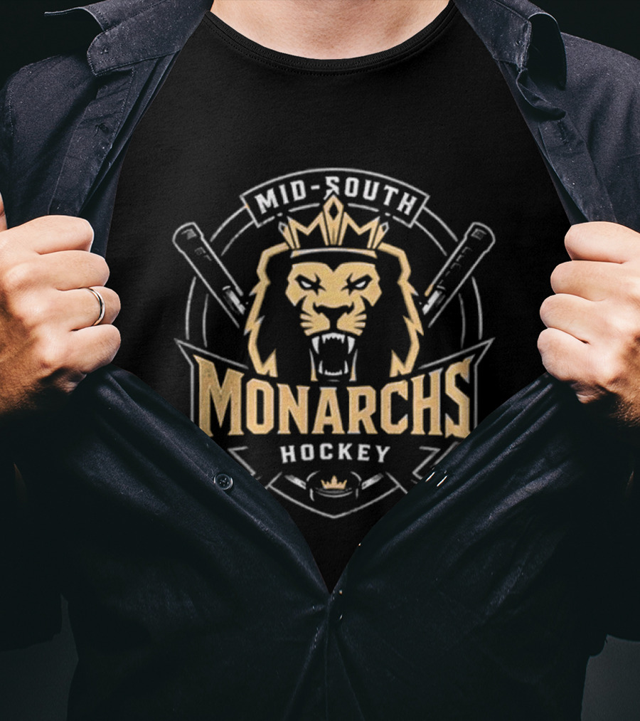 Mid South Monarchs Hockey 2026 Rule The Ice T-Shirt