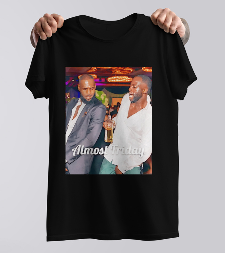 LeBron James Draymond Green Almost Friday Club Scene T-Shirt