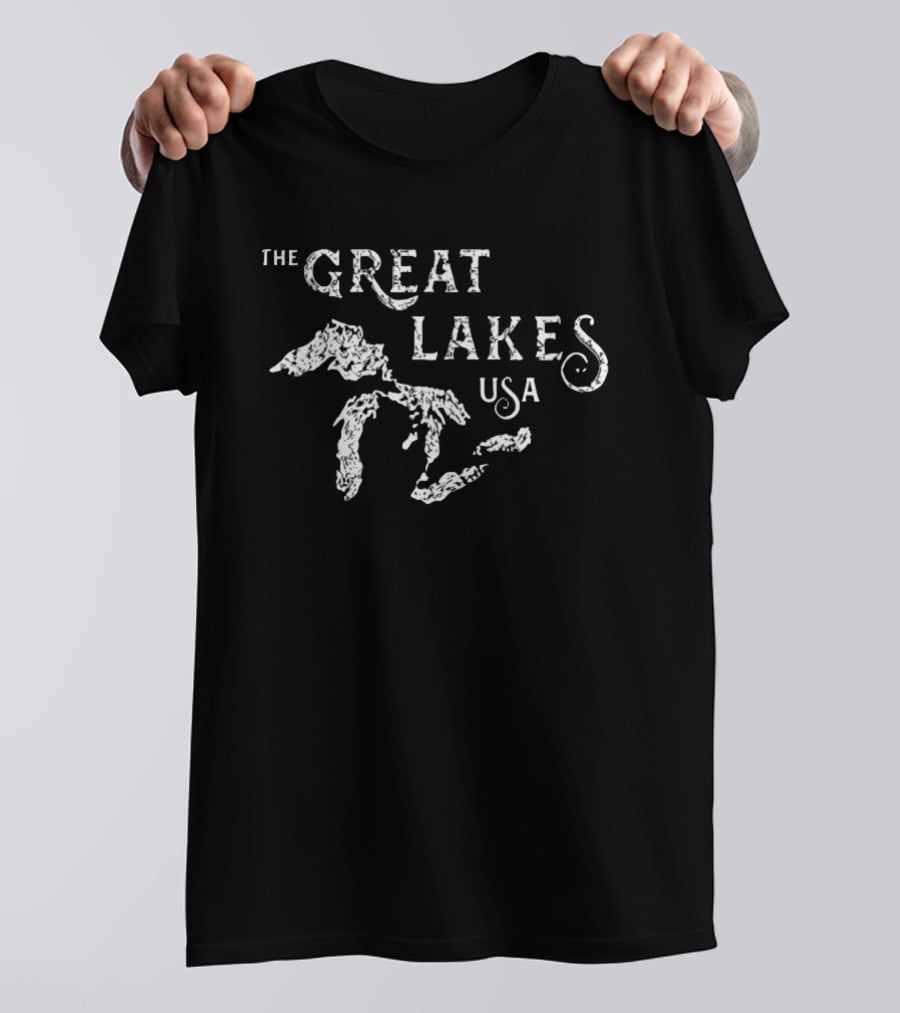 The Great Lakes USA Map T-Shirt