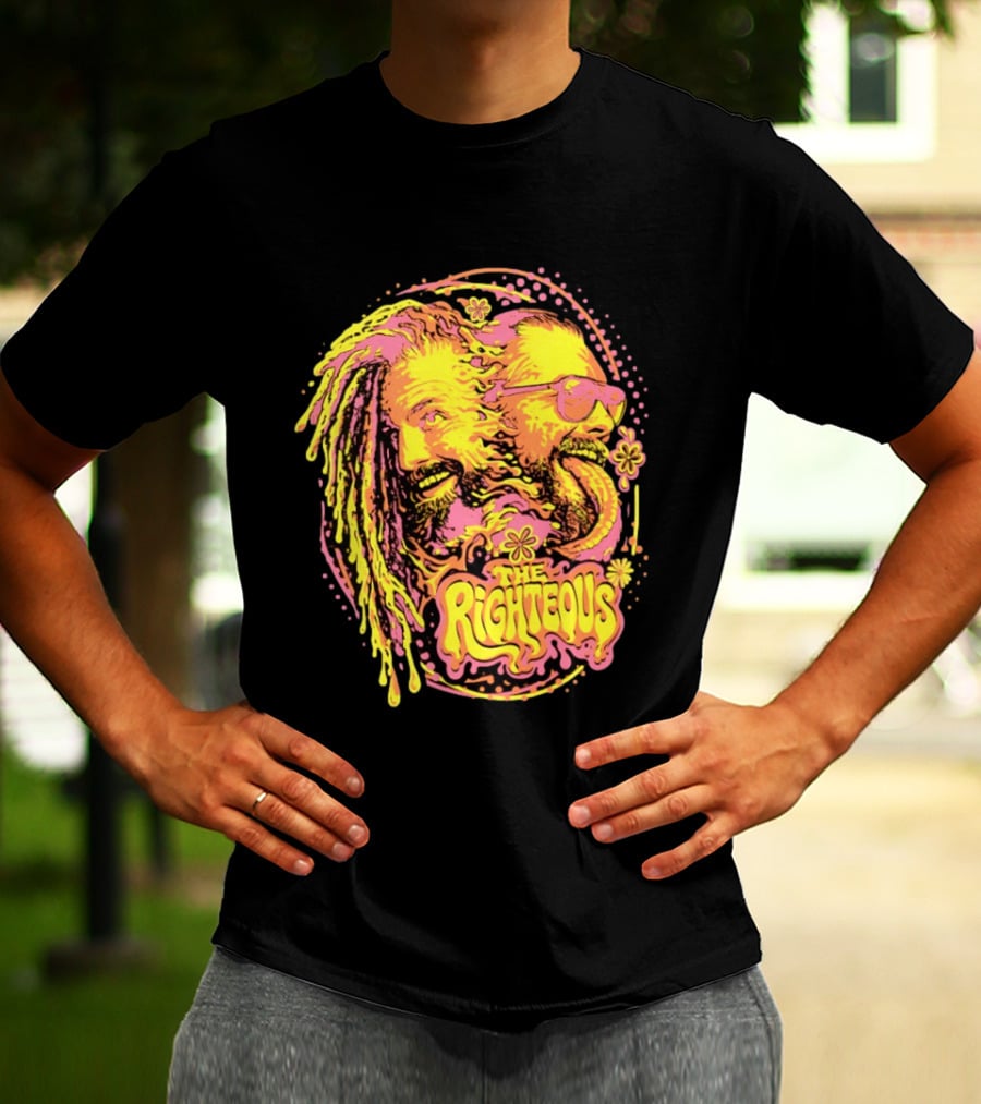 The Righteous Psychedelic Neon Fusion T-Shirt