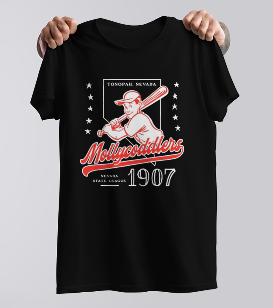 Tonopah Nevada Mollycoddlers Nevada State League 1907 Baseball T-Shirt