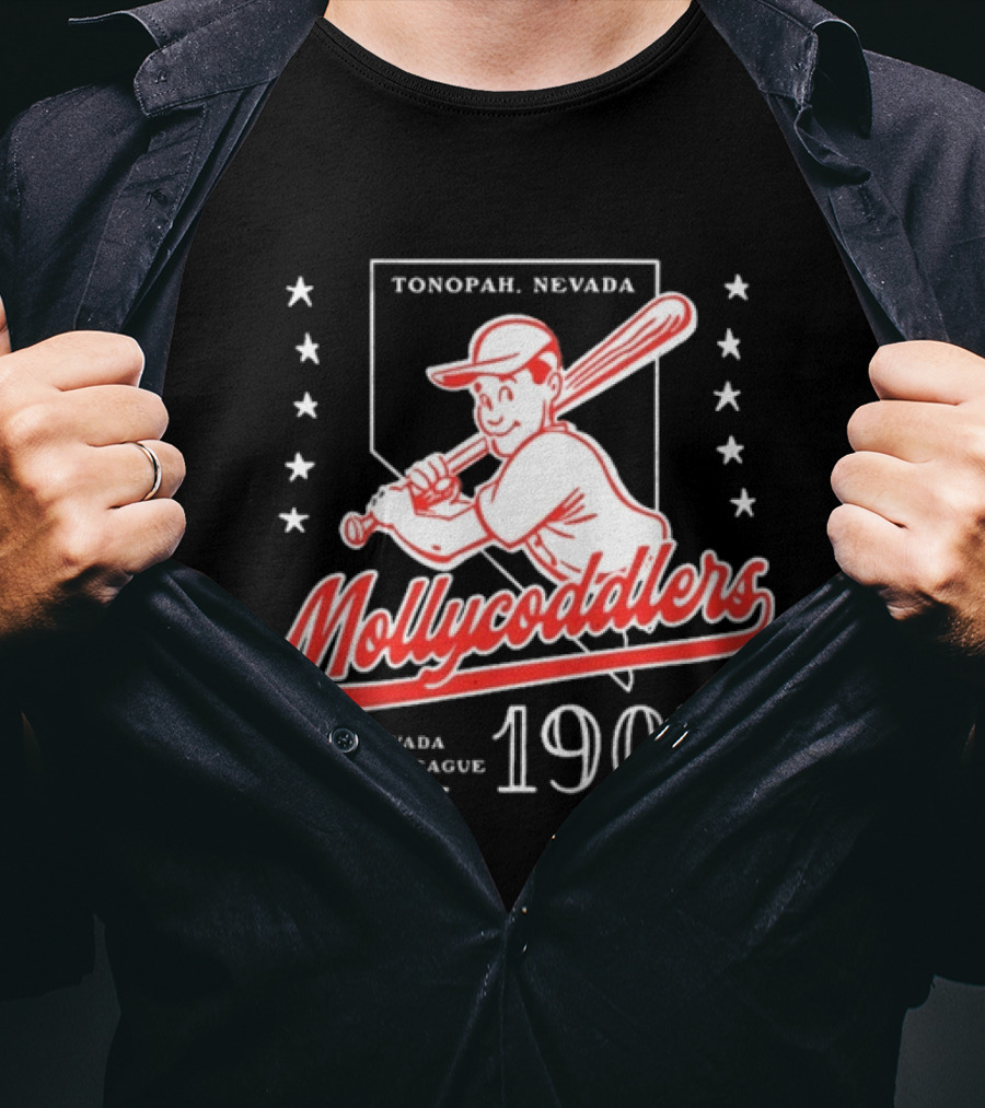 Tonopah Nevada Mollycoddlers Nevada State League 1907 Baseball T-Shirt