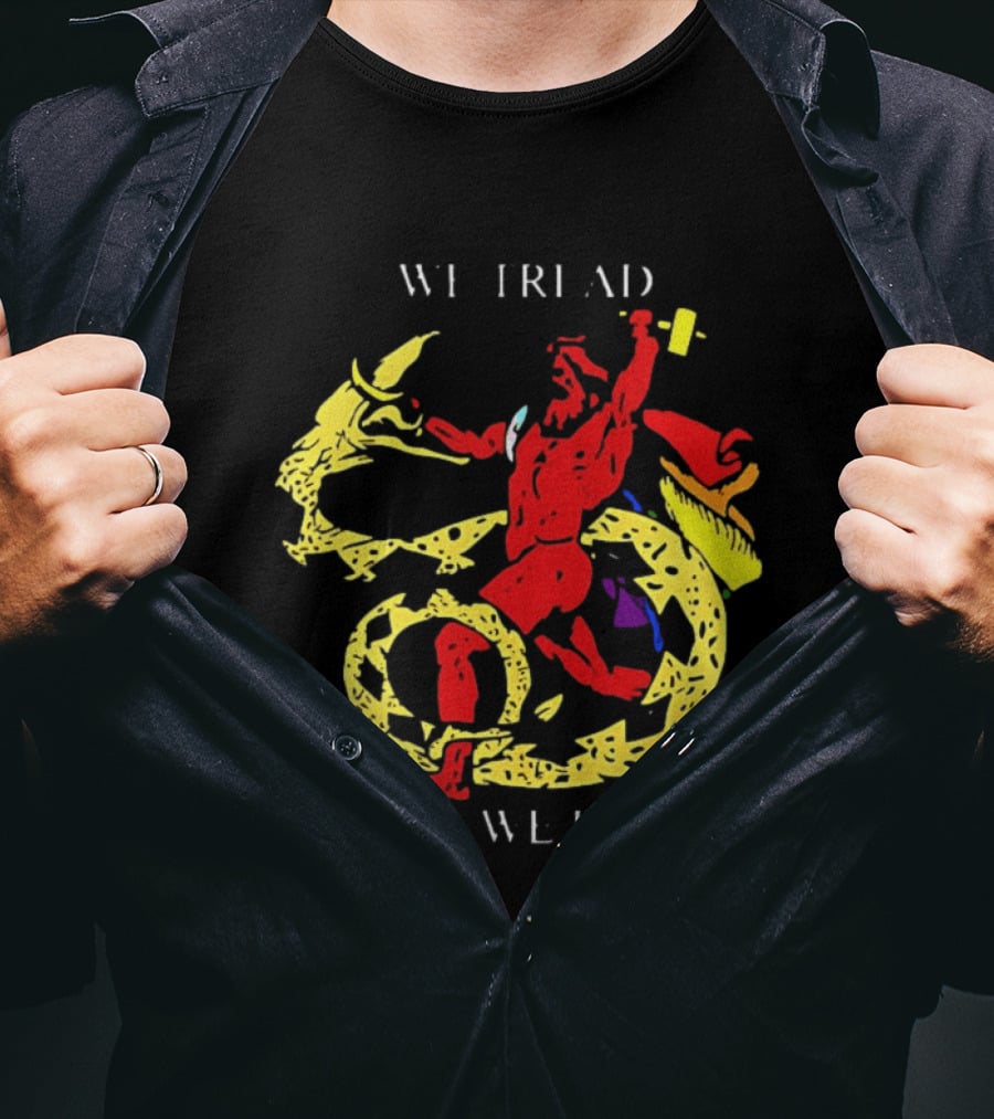 We Tread Where We Please Red Dragon Yellow Serpent T-Shirt