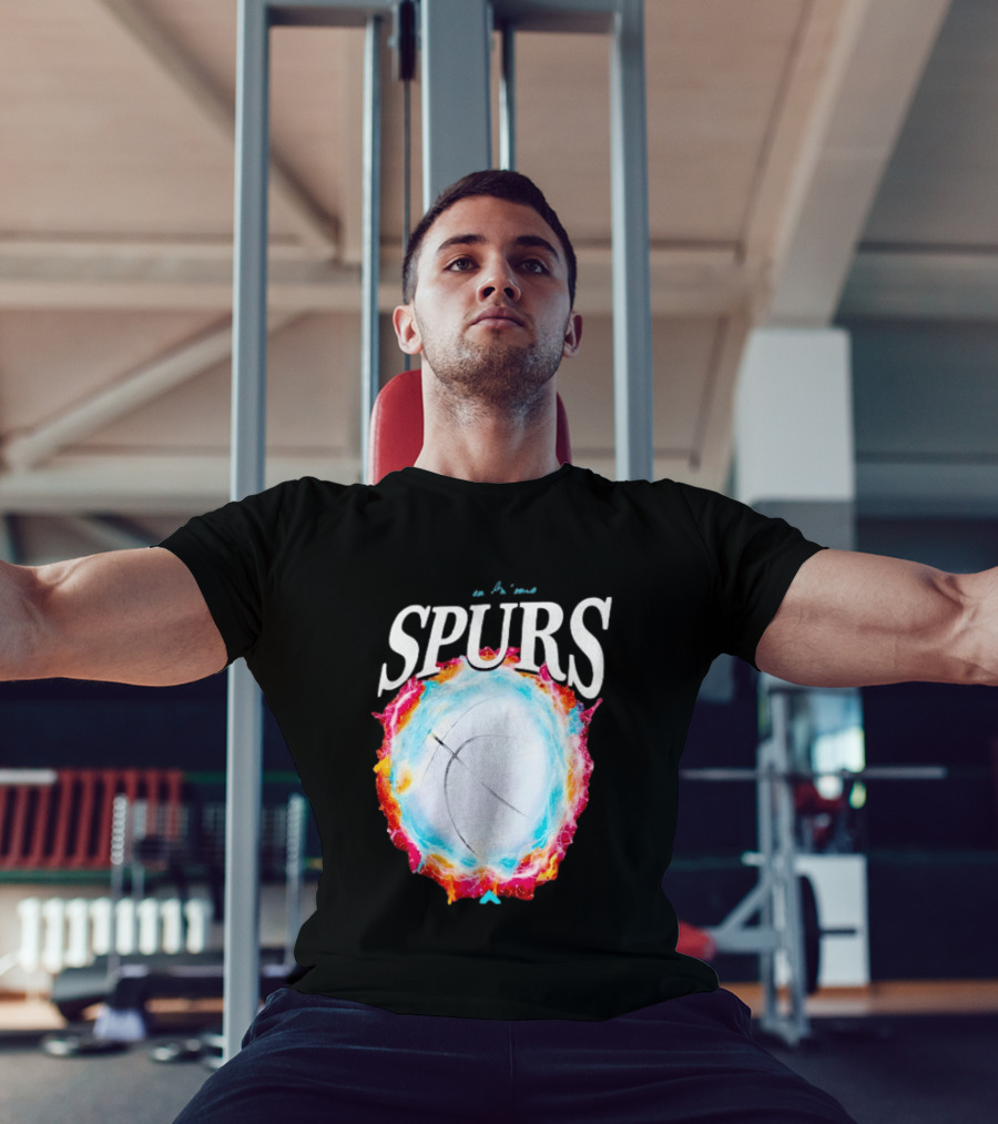 San Antonio Spurs Basketball Cosmic Energy Burst 2026 T-Shirt
