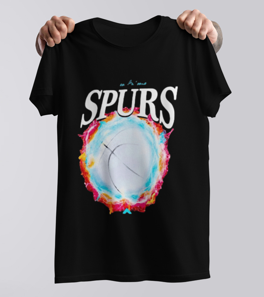San Antonio Spurs Basketball Cosmic Energy Burst 2026 T-Shirt