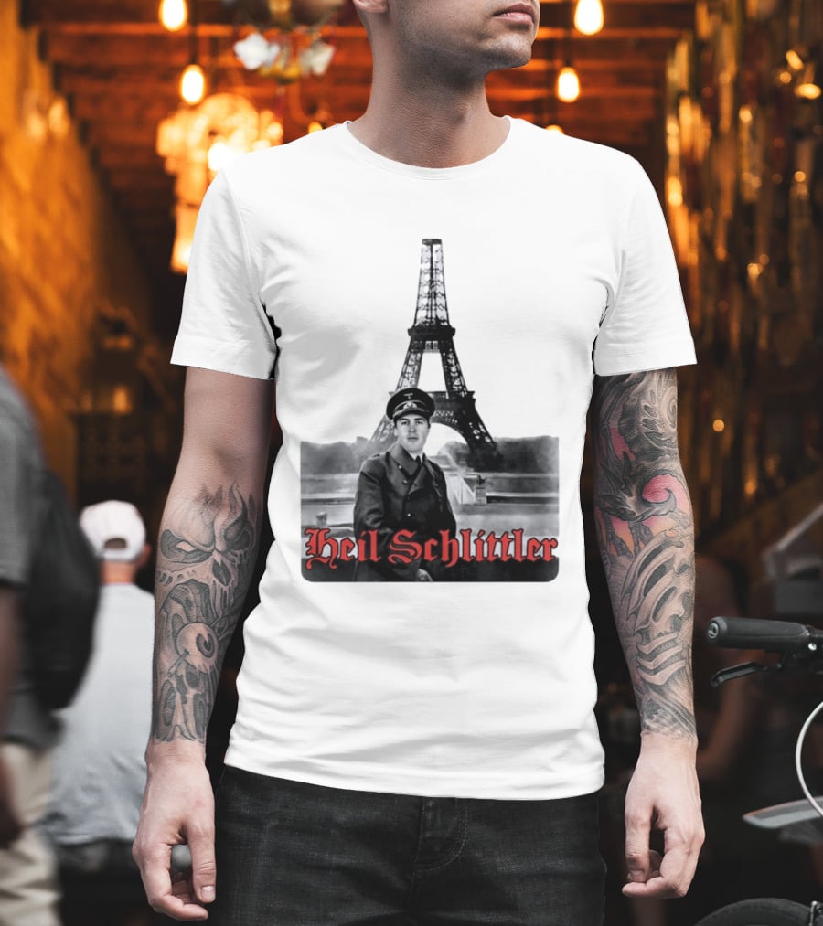 Adolf Hitler X Eiffel Tower Heil Schlittler T-Shirt