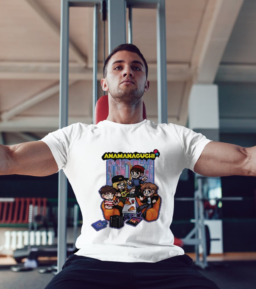 Anamanaguchi Scott Pilgrim Vs The World The Game Retro Pixel Art Scene T-Shirt