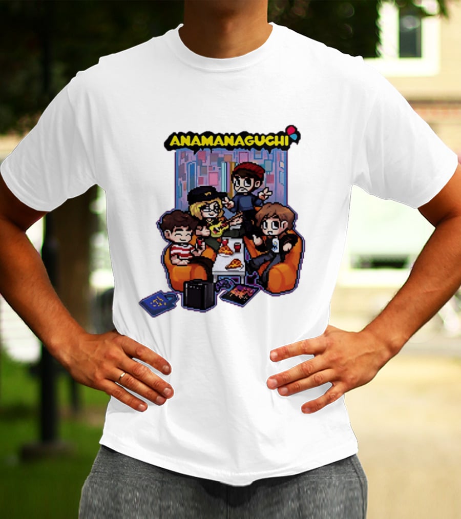 Anamanaguchi Scott Pilgrim Vs The World The Game Retro Pixel Art Scene T-Shirt