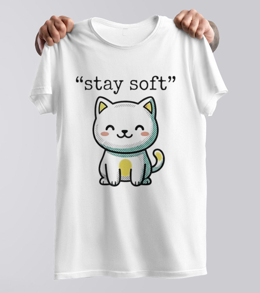 Stay Soft Cute Cat T-Shirt