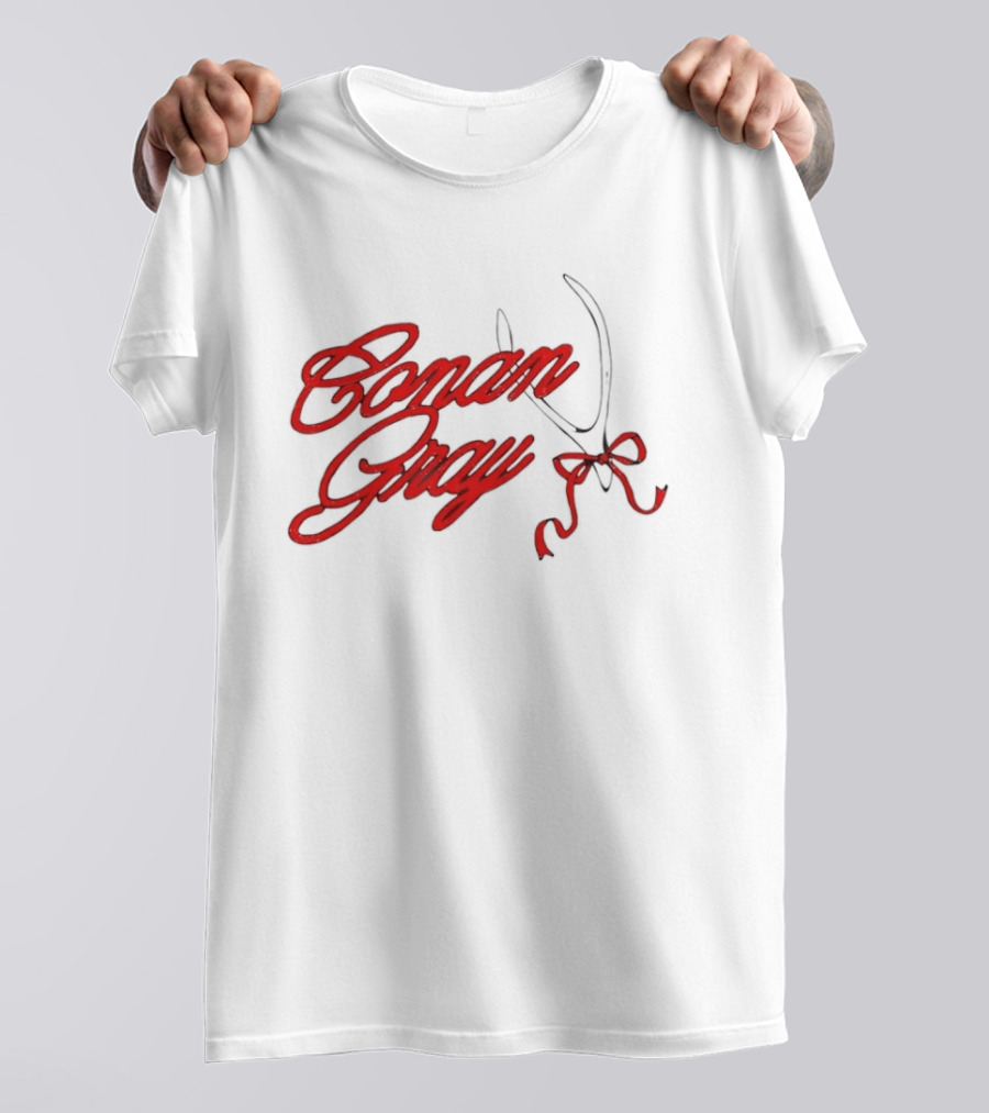 Conan Gray Red Script With Bow T-Shirt
