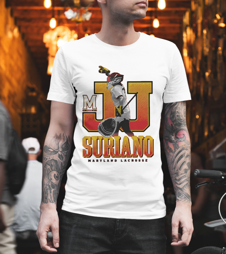 JJ Suriano Maryland Lacrosse M Sports Team T-Shirt