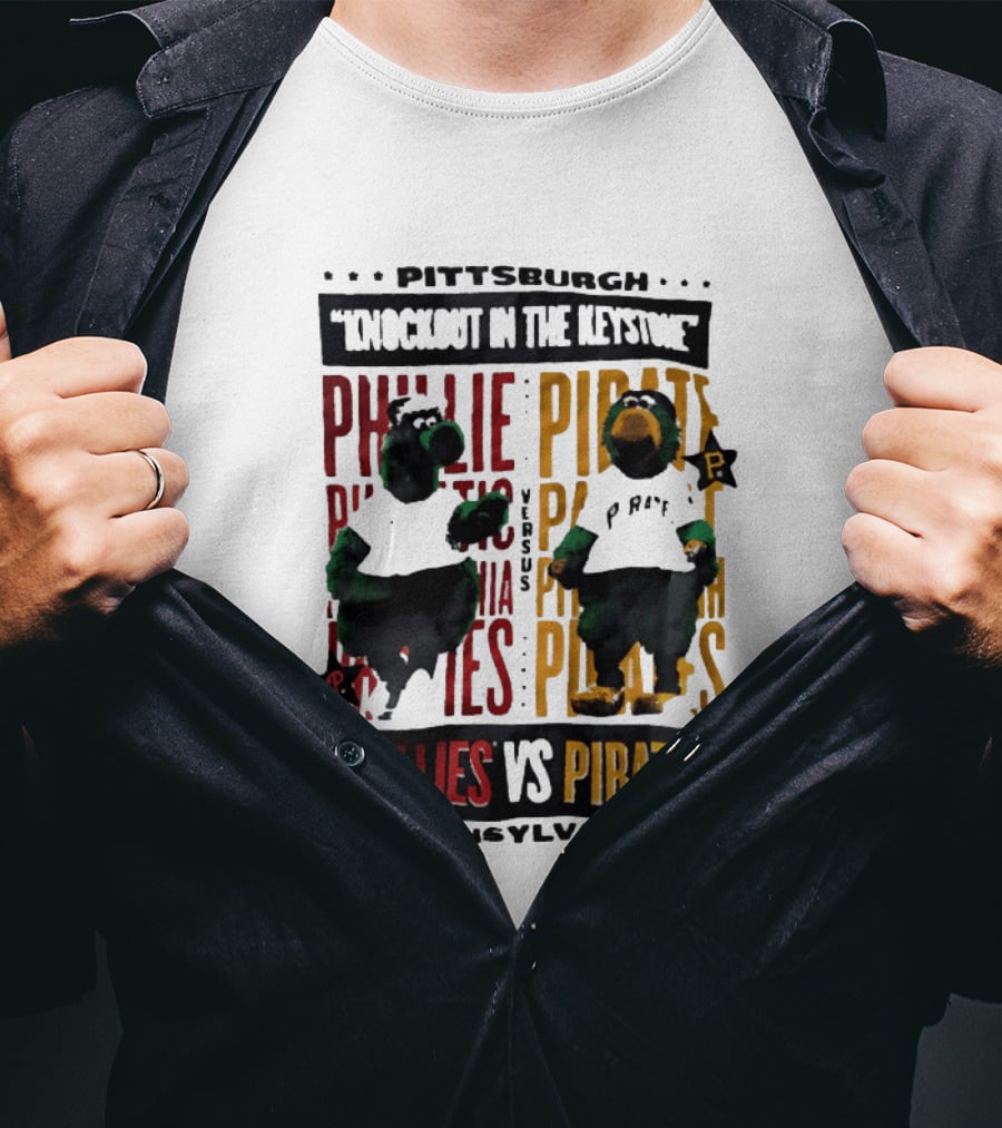 Pittsburgh Knockout In The Keystone Phillies Vs Pirates Pennsylvania T-Shirt