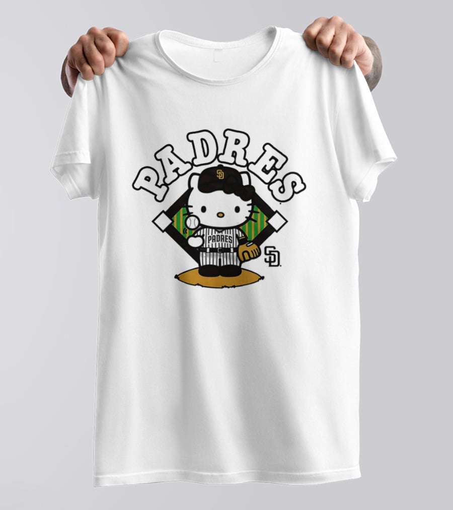 Hello Kitty Padres San Diego Baseball SD 2026 MLB T-Shirt