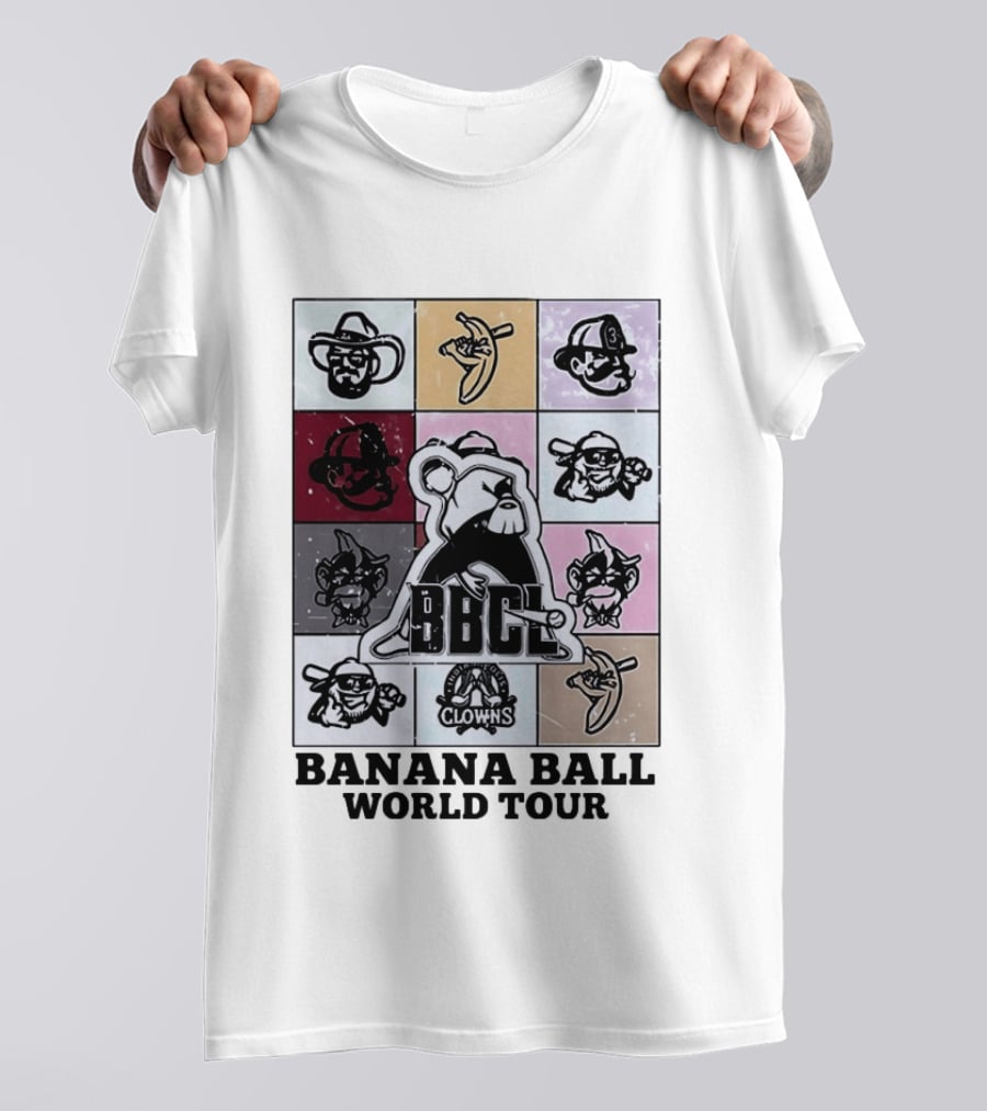 BBCL Clowns Banana Ball World Tour 2026 T-Shirt