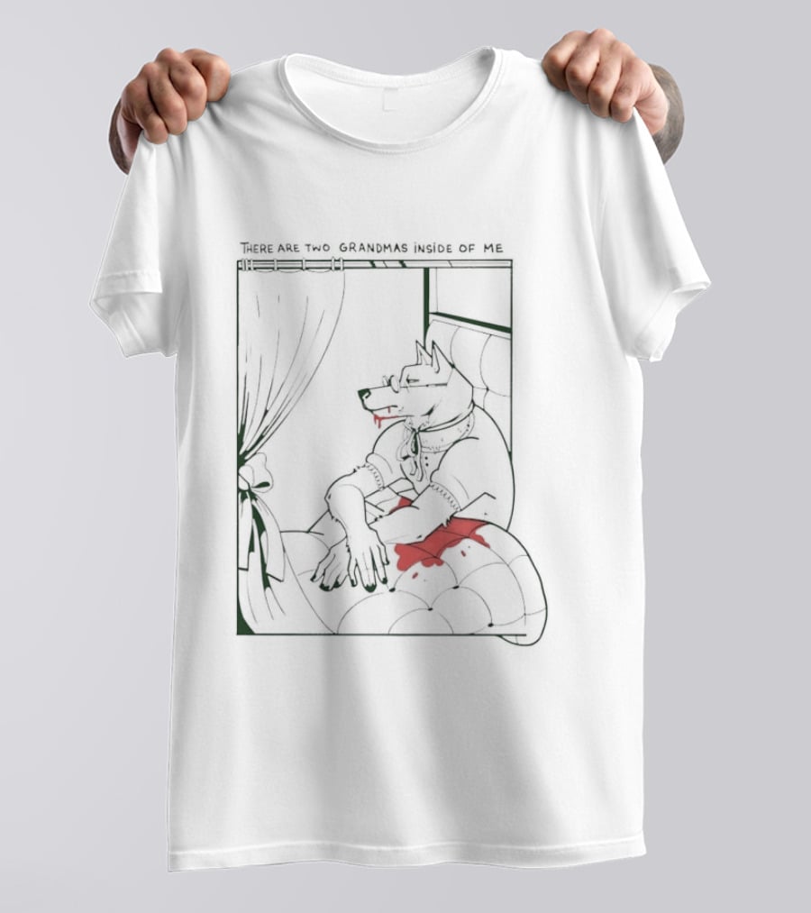 Wolf There Are Two Grandmas Inside Of Me T-Shirt