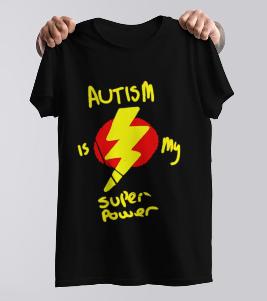 Autism Is My Super Power Lightning Bolt T-Shirt