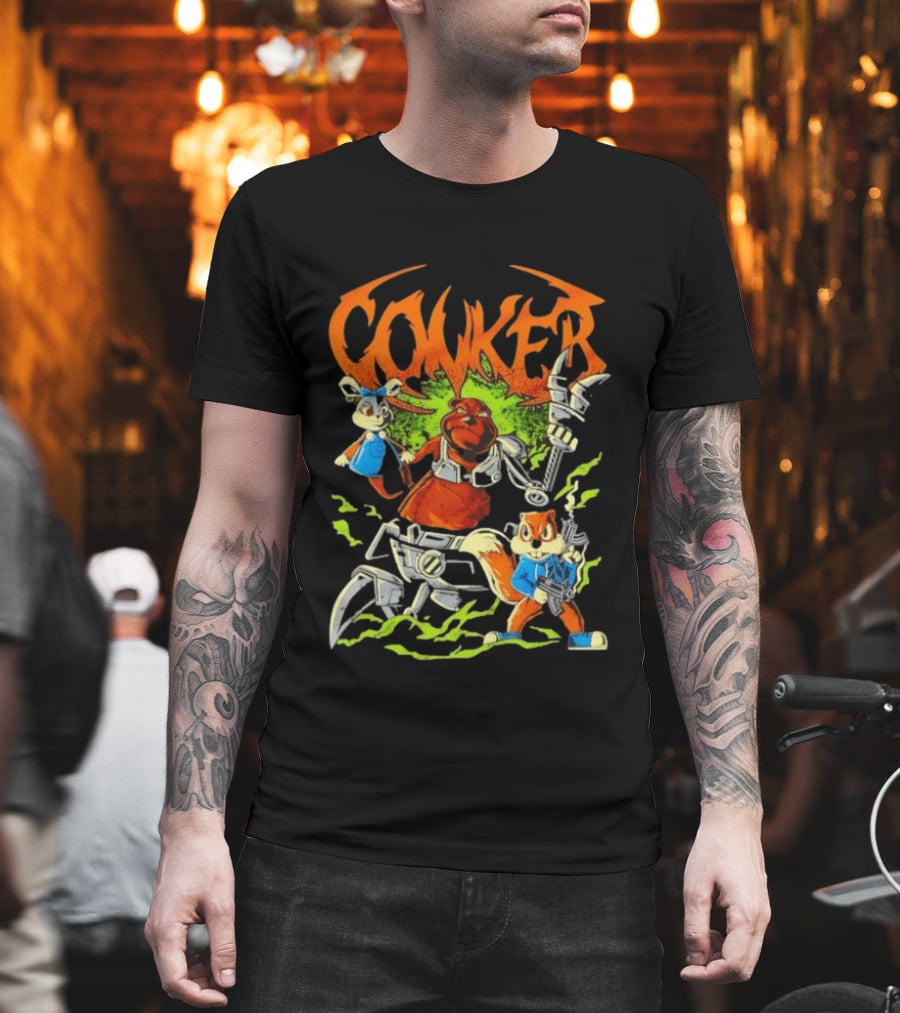 Conker Conquer The Day Robo Rabbit Duo Adventure T-Shirt