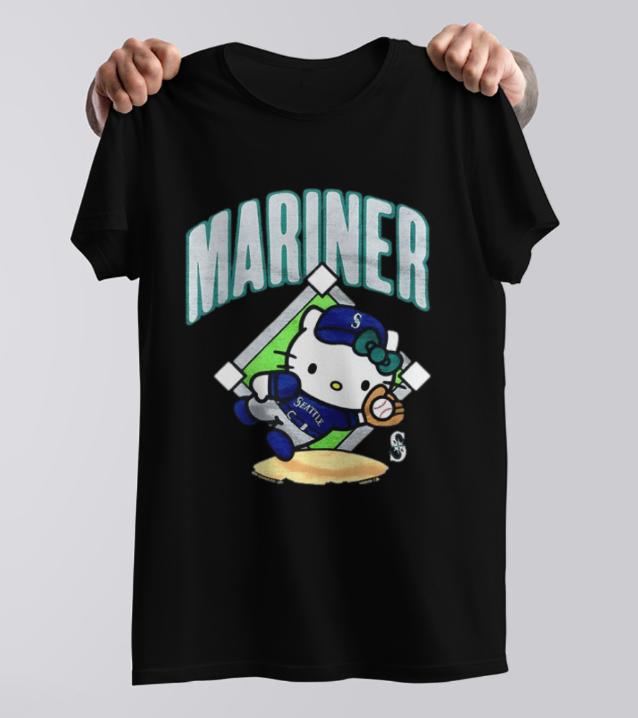 Hello Kitty Seattle Mariners Baseball 2026 MLB Mariner T-Shirt
