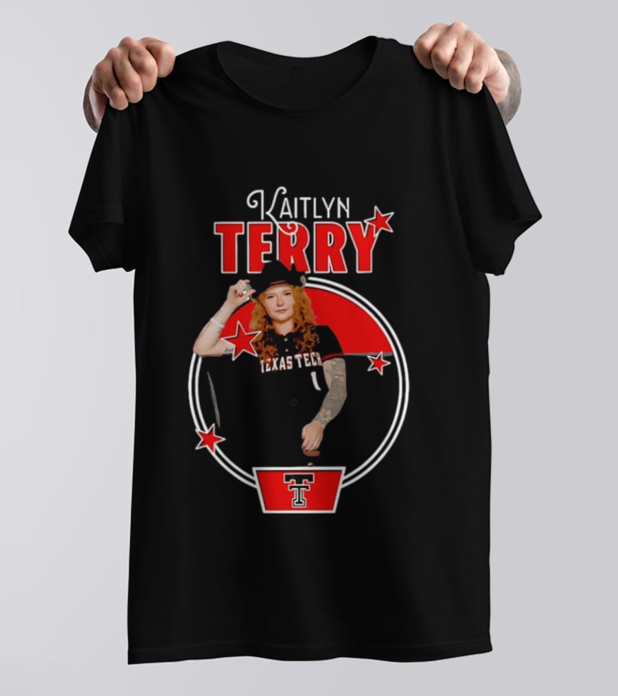 Kaitlyn Terry Texas Tech Red Raiders NCAA Stars T-Shirt