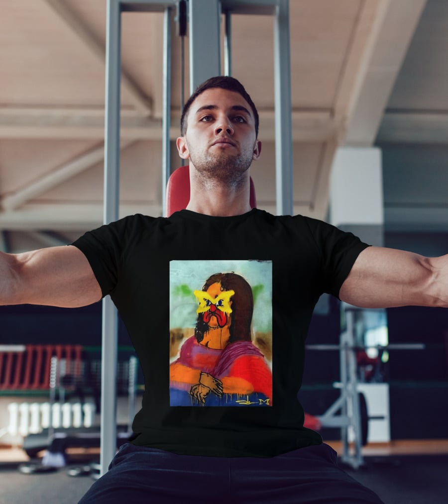Mertra Slawn Mona Lisa Graffiti Remix T-Shirt