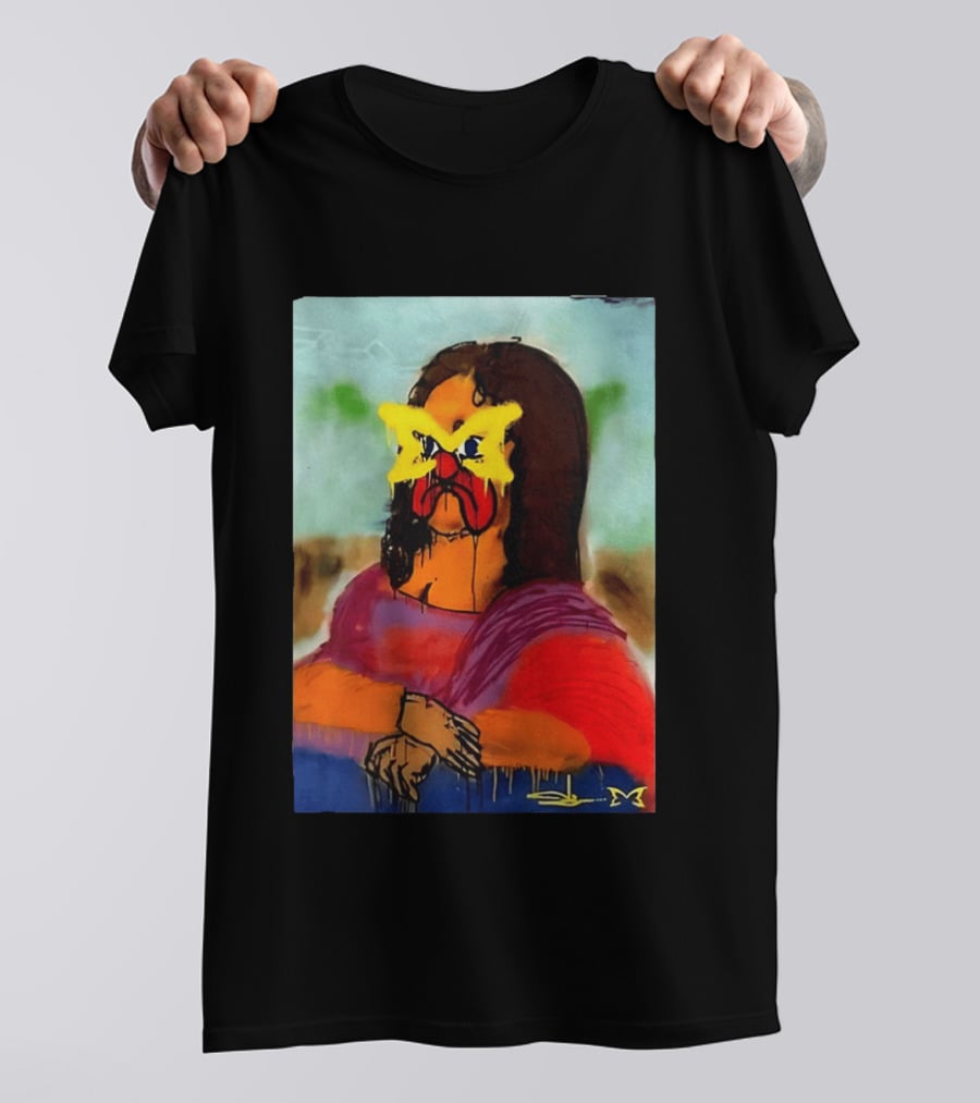 Mertra Slawn Mona Lisa Graffiti Remix T-Shirt
