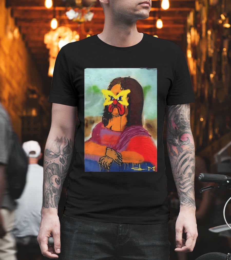 Mertra Slawn Mona Lisa Graffiti Remix T-Shirt