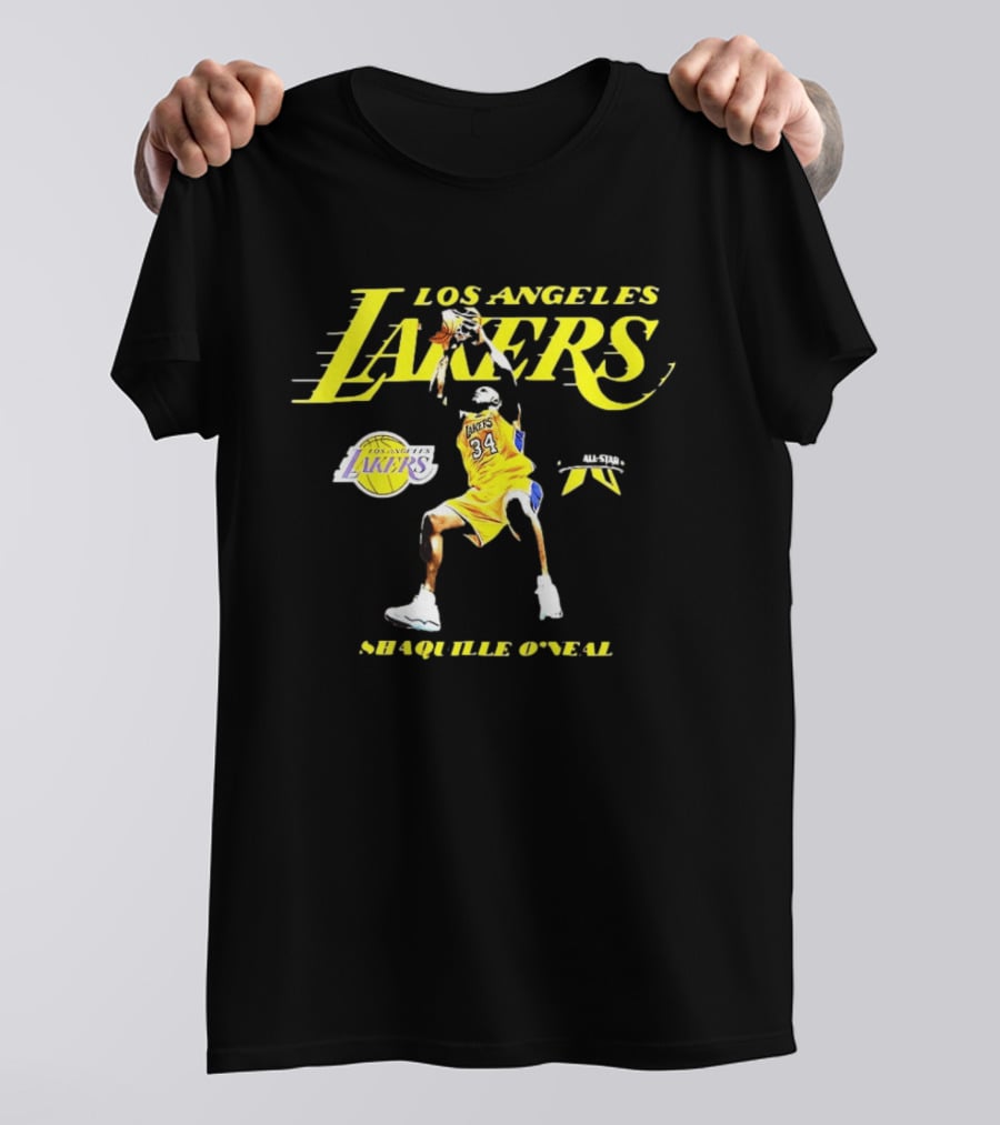 Los Angeles Lakers Shaquille O'Neal NBA 34 All Star T-Shirt