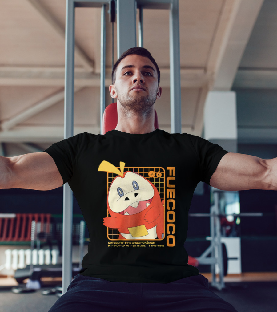 Fuecoco Fire Croc Pokémon Character Art Kanto Region T-Shirt