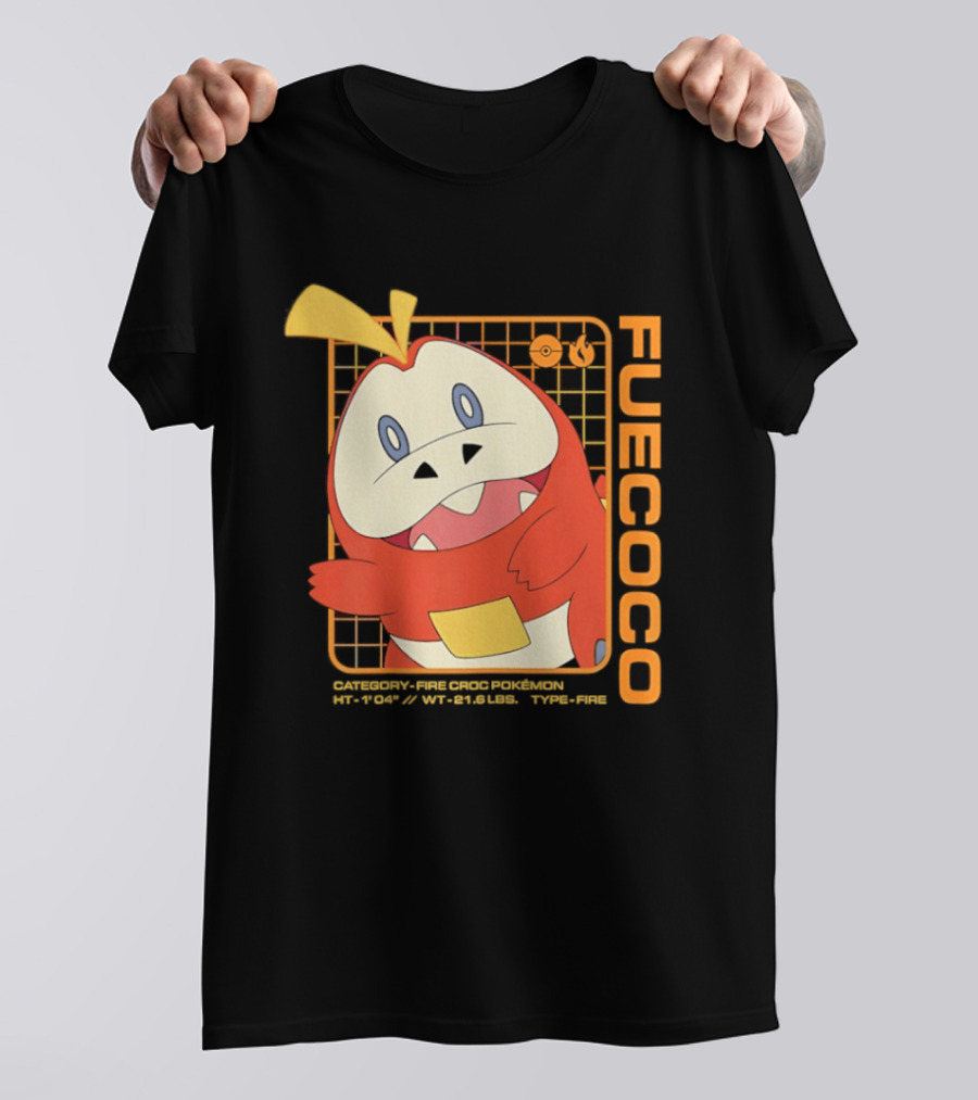 Fuecoco Fire Croc Pokémon Character Art Kanto Region T-Shirt