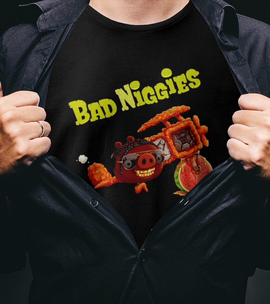 Bad Niggies Angry Birds T-Shirt