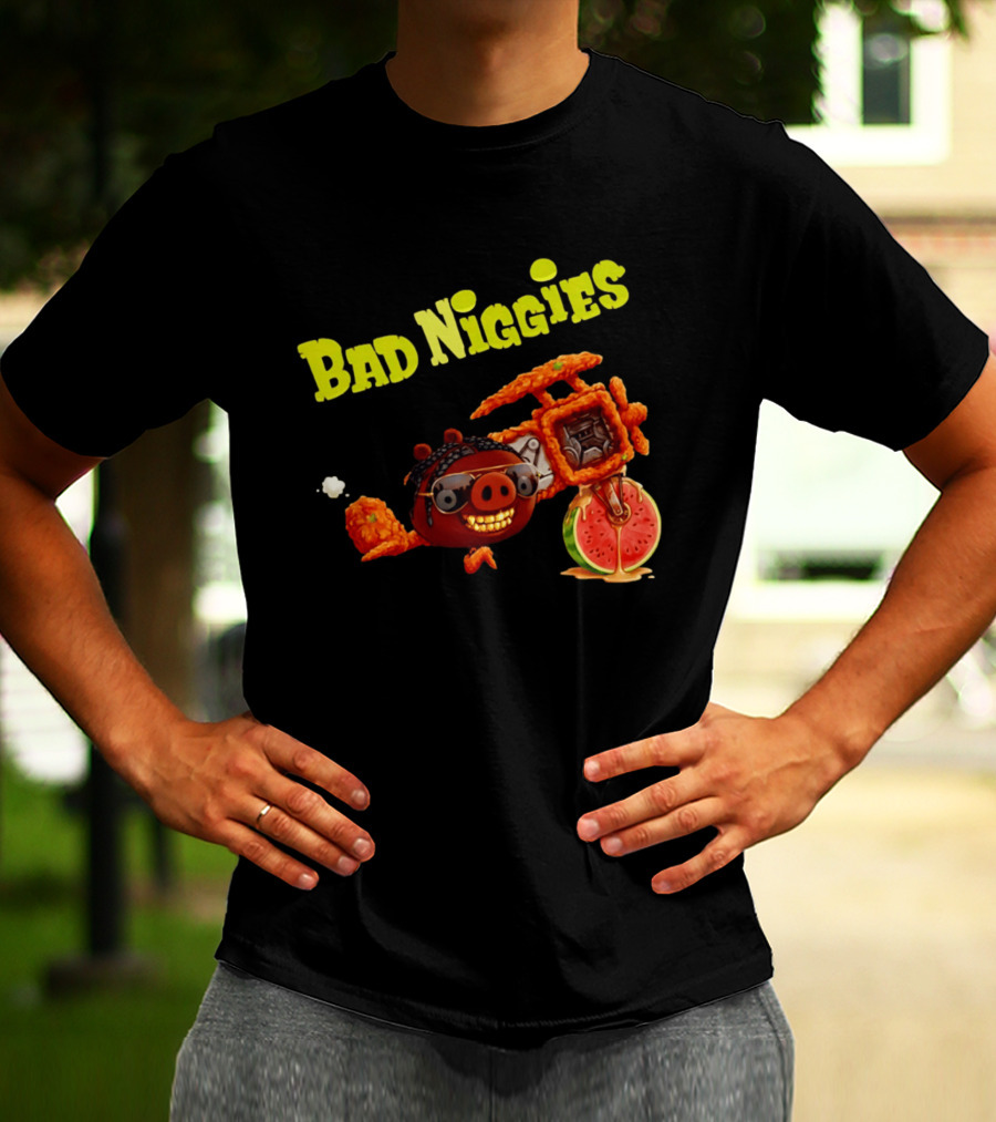 Bad Niggies Angry Birds T-Shirt