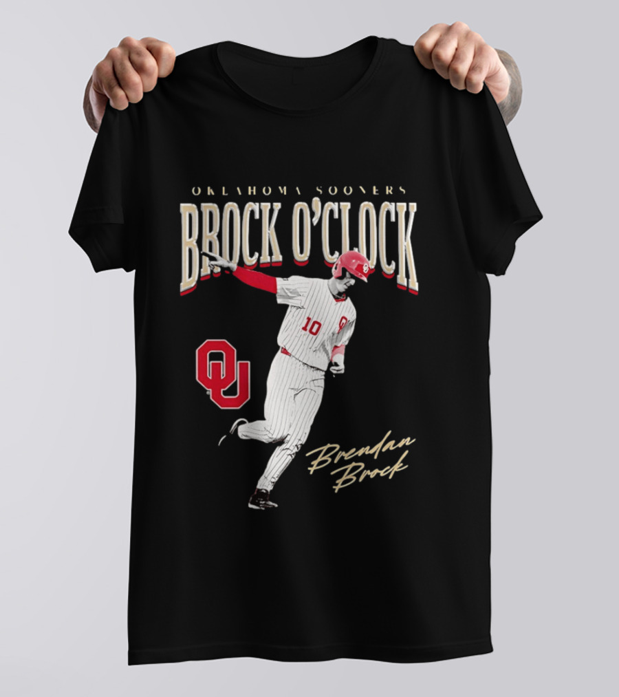 Brendan Brock Oklahoma Sooners Brock O' Baseball T-Shirt