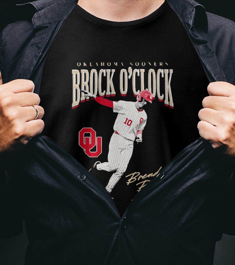 Brendan Brock Oklahoma Sooners Brock O' Baseball T-Shirt