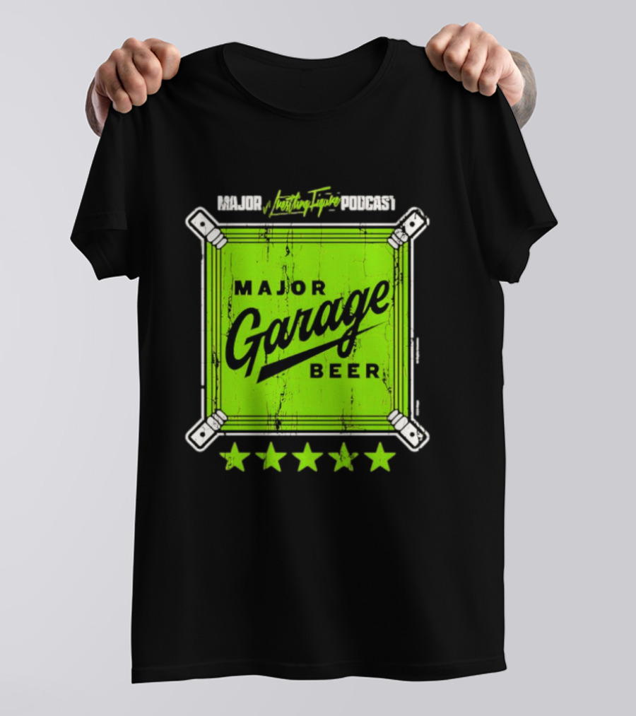 Major Garage Beer Lime 2026 Podcast T-Shirt