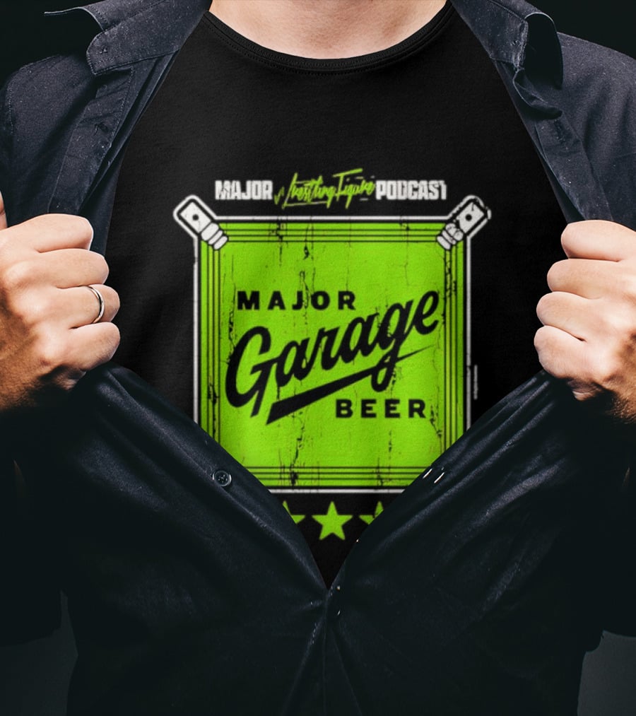 Major Garage Beer Lime 2026 Podcast T-Shirt