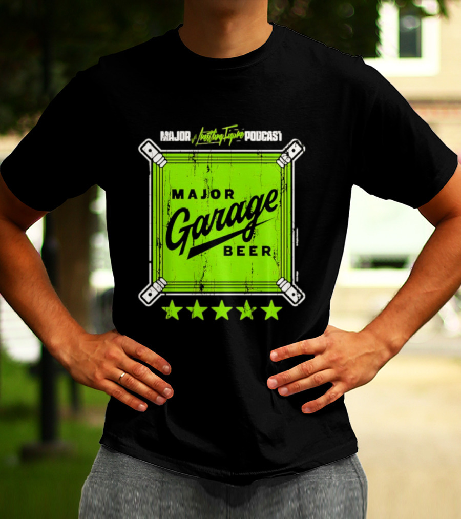 Major Garage Beer Lime 2026 Podcast T-Shirt